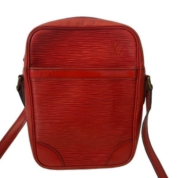 LOUIS VUITTON Red Epi Danube Crossbody - Picture 1 of 16